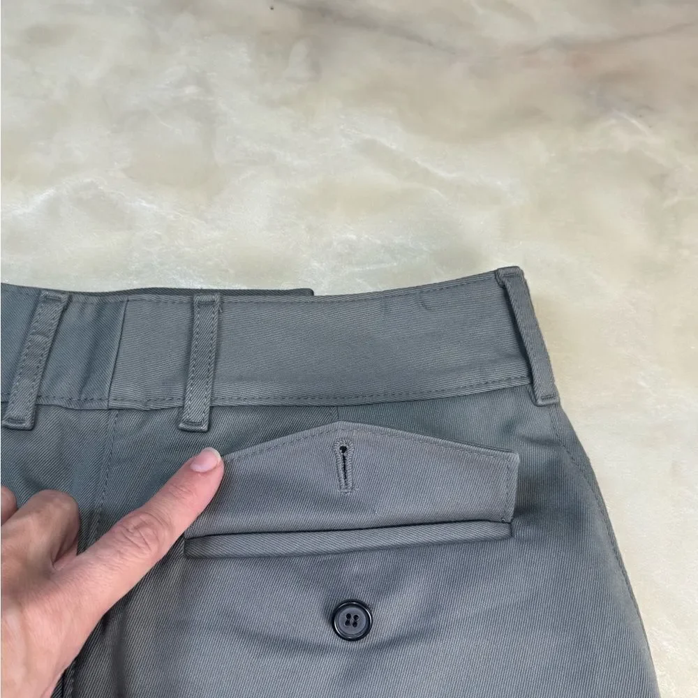 Prada $1980 Runway Embroidered Drill Shorts 38